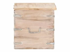 vidaxl Baúl de madera maciza de acacia 40x40x40 cm