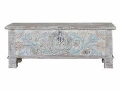 Discount Baúl de madera mango tonos pastel Baúl Y Arcón|Accesorios De Almacenaje