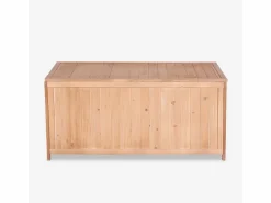 Baúl de madera para guardar herramientas de jardín Teal