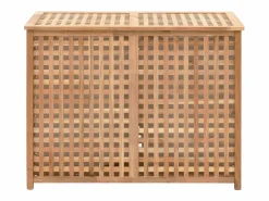 Hot Baúl de ropa 87,5x46x67 cm Madera maciza de nogal Marru00f3n