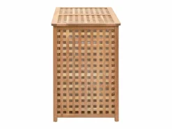 Hot Baúl de ropa 87,5x46x67 cm Madera maciza de nogal Marru00f3n