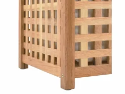 New Baúl de ropa 77,5x37,5x46,5 cm Madera maciza de nogal Cesto De Ropa