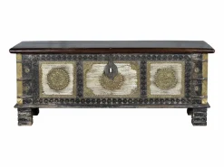 Online Giner y colomer Baúl en madera de mango y detalles en bronce Multicolor