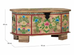 Best Baúl fabricado en madera de mango pintado a mano Baúl Y Arcón