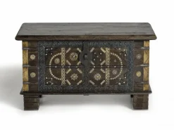 Outlet Baúl madera de mango marron oscuro Baúl Y Arcón|Accesorios De Almacenaje