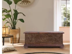 Best Giner y colomer Baúl madera de mango marron bicolor Marru00f3n