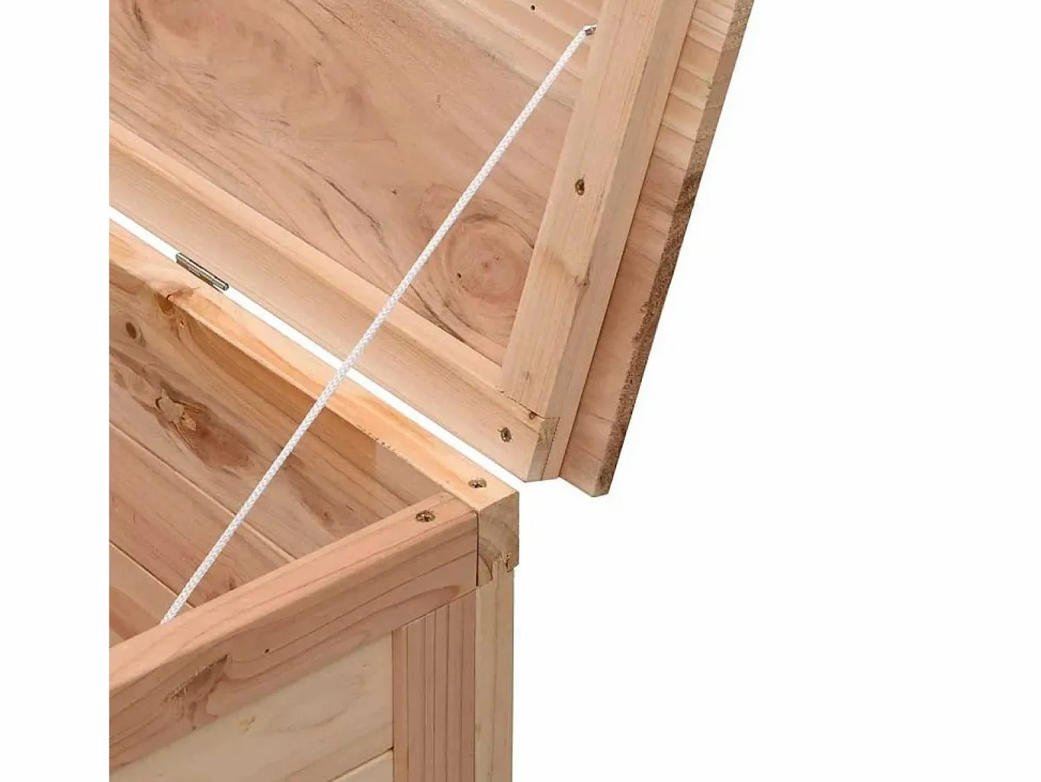Clearance vidaxl Baúl para cojines de jardín madera maciza abeto 99x50x56,5 cm Color natural claro