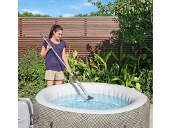 Bestway Balai aspirateur électrique Aquascan, batterie rechargeable pour spa et piscine jusqu'a 2 m de diametre