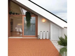 Baldosas de exterior – madera composite WPC, antideslizantes, set de 6 (1.08 m²)