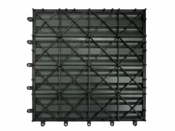 Baldosas es para Terraza 30x30cm WPC 11 piezas x 1m² azulejos balcón jardín suelo madera exterior sistema clic facil instalación y limpieza cobertura total 3m²
