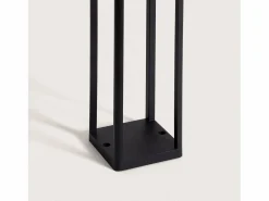 Ledkia Baliza de Pie Exterior Solar LED 2W 40cm Aluminio con Sensor de Movimiento Devah Negro