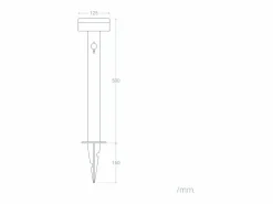 Sale Ledkia Baliza de Pie Exterior Solar LED 1,5W 50cm Acero Inoxidable con Sensor de Movimiento Ashier Negro