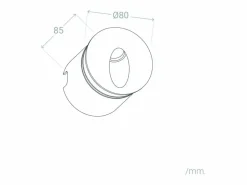 Online Ledkia Baliza Exterior LED 3W Empotrable Pared Circular Boiler 4000K Blanco Neutro Negro