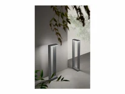 Hot Baliza LED de jardín Quad - 10W, IP65, 800lm, 60cm de altura, 3000K, aluminio pintado, color antracita - Perenz Gris