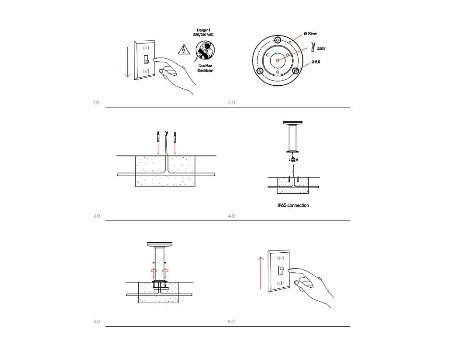 Sale Baliza LED Mac Floor Corten 4000K - 12W IP65 de 30 cm de altura para exterior en aluminio - Downlight - Beneito & Faure Iluminación Exterior