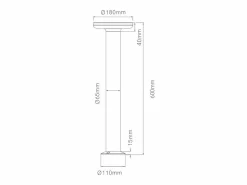 Discount Baliza LED Mac Floor XL 4000K - 12W IP65 60cm de altura para exterior en aluminio - Downlight - Beneito & Faure Iluminación Exterior