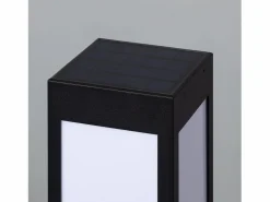 Sale Ledkia Baliza Solar Exterior LED Superficie Pie 40cm con Detector de Movimiento Kenya 3000K Blanco Cálido Negro