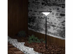 Ledkia Baliza Solar Exterior LED Superficie Pie 80cm con Detector de Movimiento Yuma Big 5000K Blanco Frío