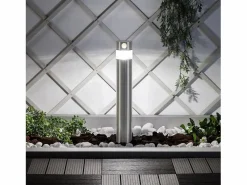 Outlet Baliza Solar Exterior LED 1.5W Superficie Pie 50cm con Detector de Movimiento Inti Inox 5000K Blanco Frío Energía Solar