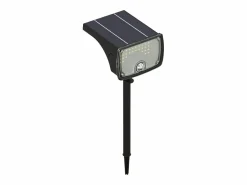 SOLARGEO Baliza solar o mural con detector de movimiento - 700 lúmenes - CHENDI Negro