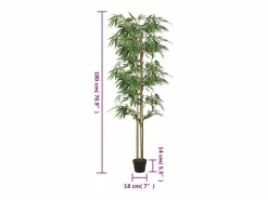 Bambú artificial 1216 hojas 180 cm