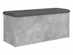 Hot Banco almacenaje madera ingeniería hormigón 102x42x45 cm Banco Y Pie De Cama|Banco Y Pie De Cama