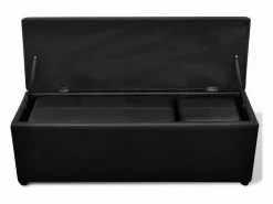 New Banco baúl de interior con taburete, 3 unidades ES342029 Negro