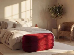 Discount Banco baúl de terciopelo en color - ECAMBI Baúl Y Arcón|Banco Y Pie De Cama