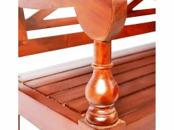 Online Banco Batavia 98 cm Madera Maciza de Caoba Marrón Oscuro Marru00f3n