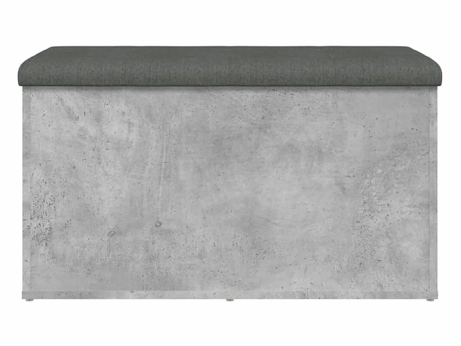 Banco con almacenaje madera ingeniería hormigón 82x42x45cm ES726652