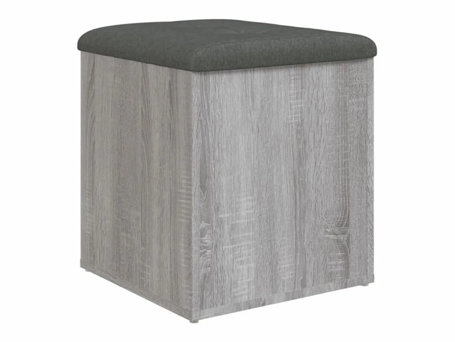 Best Banco con almacenaje madera ingeniería Sonoma 42x42x45 cm ES575106 Gris