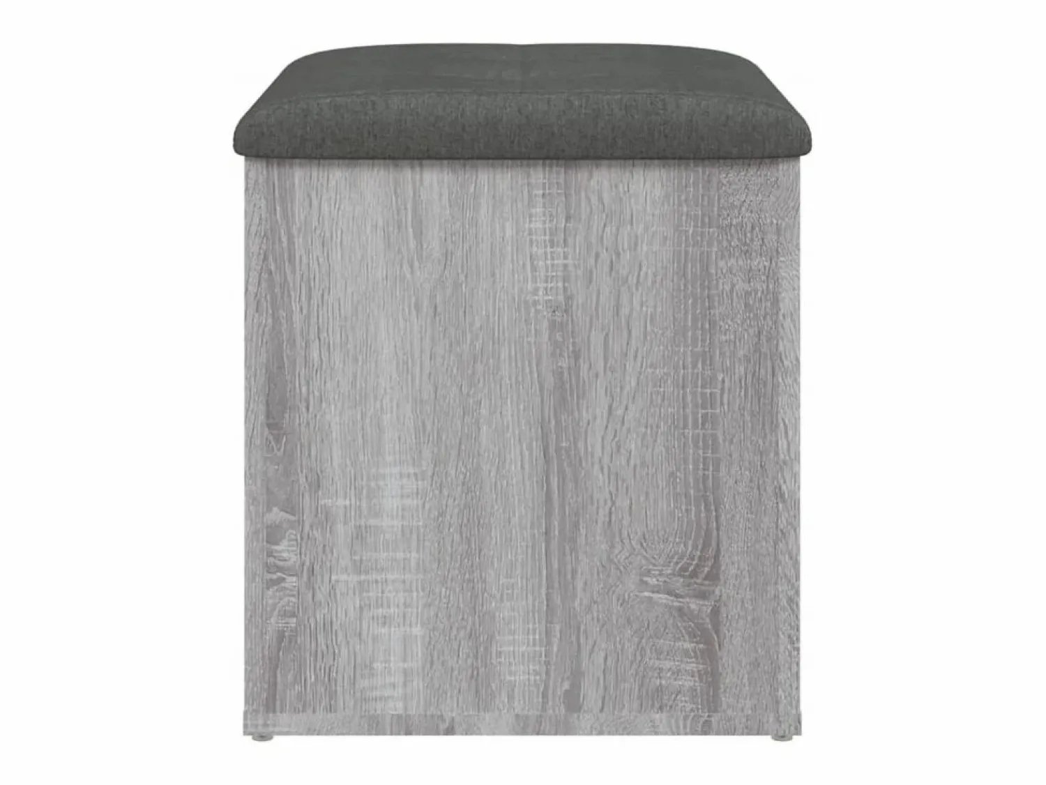 Best Banco con almacenaje madera ingeniería Sonoma 42x42x45 cm ES575106 Gris