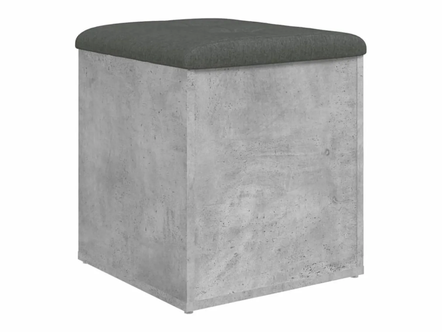 Banco con almacenaje madera ingeniería hormigón 42x42x45cm ES994912