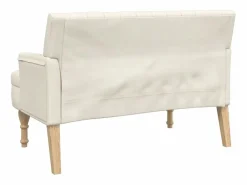 Best Banco con cojines lino 113x64,5x75,5 cm Banco Y Pie De Cama|Banco Y Pie De Cama