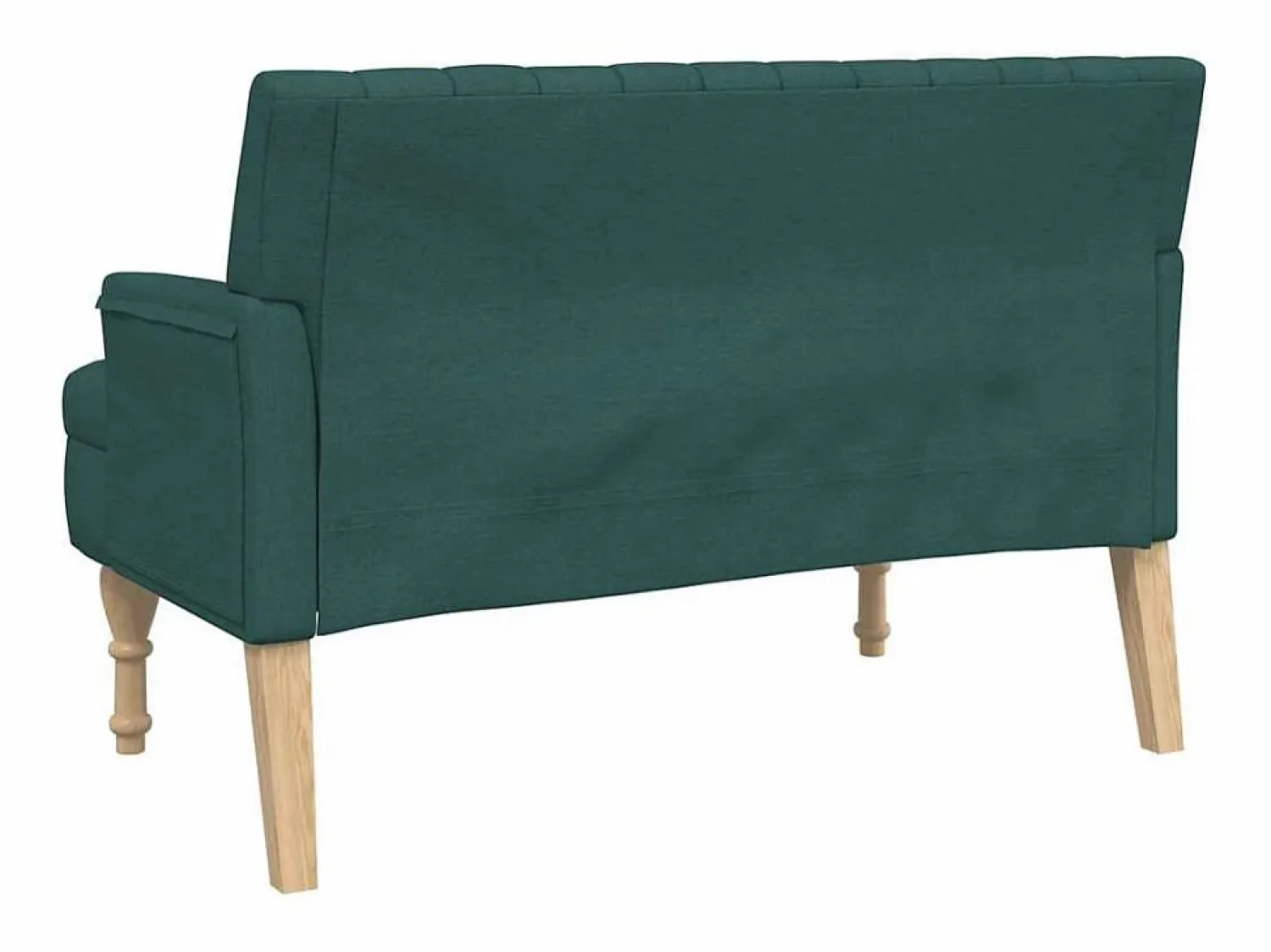 vidaxl Banco con cojines tela oscuro 113x64,5x75,5 cm