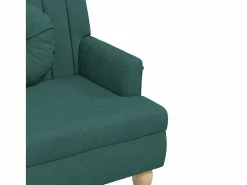 vidaxl Banco con cojines tela oscuro 113x64,5x75,5 cm