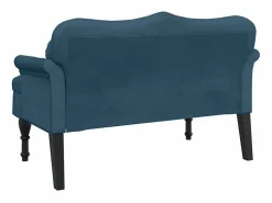 New Banco con cojines terciopelo 120,5x65x75 cm Banco Y Pie De Cama|Banco Y Pie De Cama