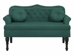 Hot vidaxl Banco con cojines Terciopelo Oscuro 120,5x65x75 cm Verde