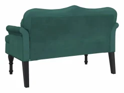 Hot vidaxl Banco con cojines Terciopelo Oscuro 120,5x65x75 cm Verde