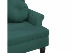 Hot vidaxl Banco con cojines Terciopelo Oscuro 120,5x65x75 cm Verde