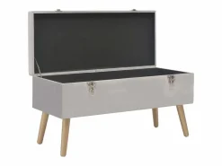 Best Banco con compartimento de terciopelo 80 cm ES891311 Banco Y Pie De Cama|Banco Y Pie De Cama