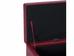 vidaxl Banco con espacio de almacenaje 116 cm piel sintética vino