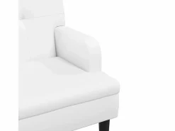 vidaxl Banco con respaldo cuero sintético 112x65,5x75 cm
