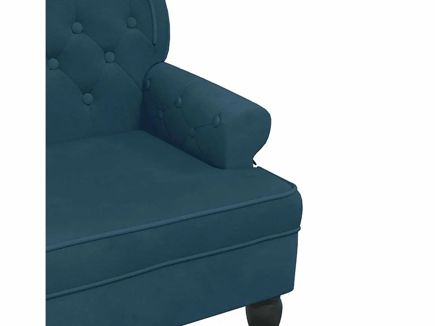 vidaxl Banco con respaldo terciopelo 119,5x64,5x75 cm