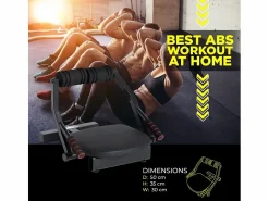 Online Banco de abdominales 6 en 1 multifunción para trabajar los músculos del core en casa Helios Aparato De Musculación
