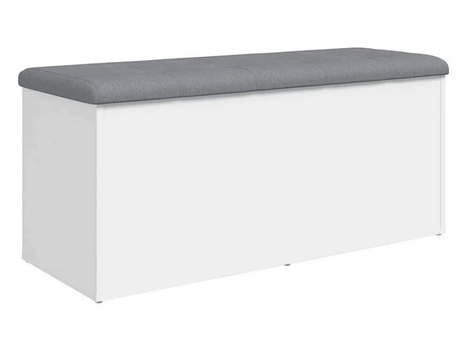 Outlet vidaxl Banco de almacenaje 102x42x45 cm madera de ingeniería Blanco