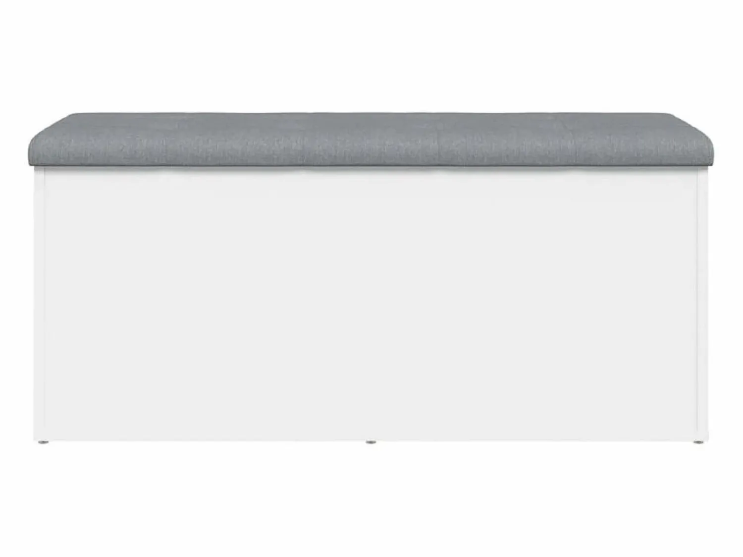 Outlet vidaxl Banco de almacenaje 102x42x45 cm madera de ingeniería Blanco