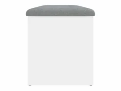 Outlet vidaxl Banco de almacenaje 102x42x45 cm madera de ingeniería Blanco
