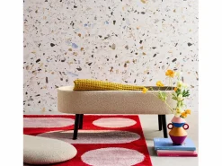 Outlet Sweeek Banco de arcón, extremo de la cama con revestimiento de borreguito Beige