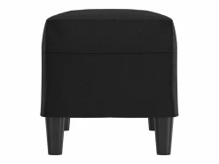 vidaxl Banco de cuero sintético 70x35x41 cm Negro